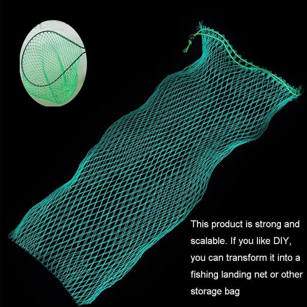 Fishing Net Bag Foldable Fishing Keep Net Diving Bag 4/5 Inch Mesh 35 Inch Length Fishing Net - Image 6